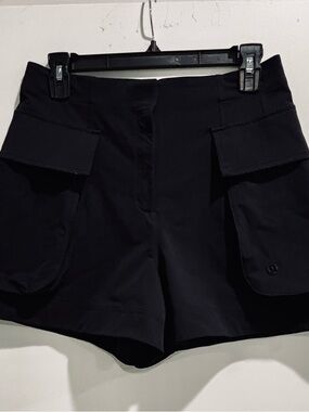 lululemon athletica Black Cargo Pocket Athletic Shorts